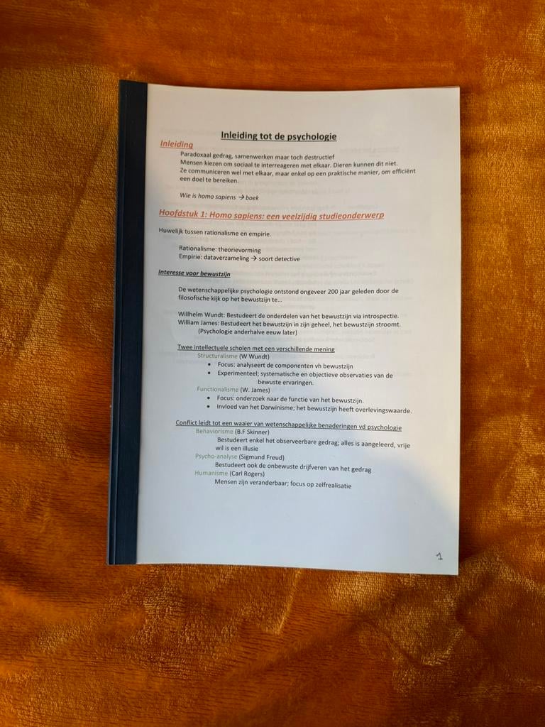 Samenvatting inleiding tot de psychologie, Boeken, Studieboeken en Cursussen, Ophalen, Zo goed als nieuw