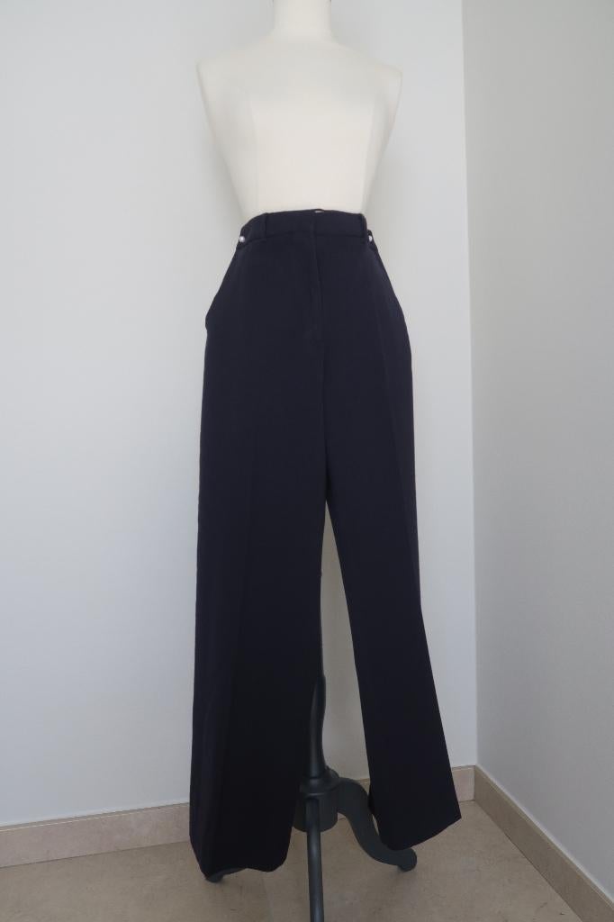 Blauwe pantalon Max Mara, Kleding | Dames, Maat 38/40 (M), Blauw, Max Mara, Ophalen of Verzenden