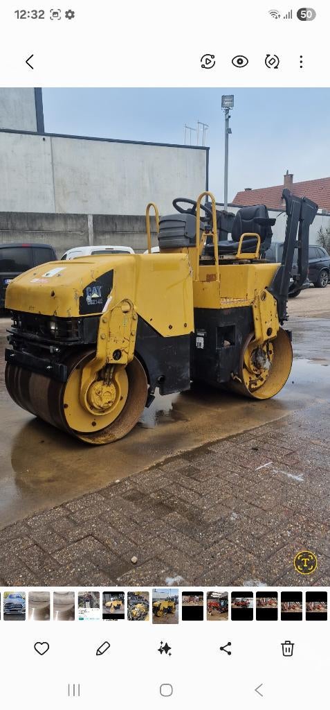 CAT Caterpillar CB214E wals trilwals, Zakelijke goederen, Machines en Bouw | Kranen en Graafmachines, Ophalen of Verzenden