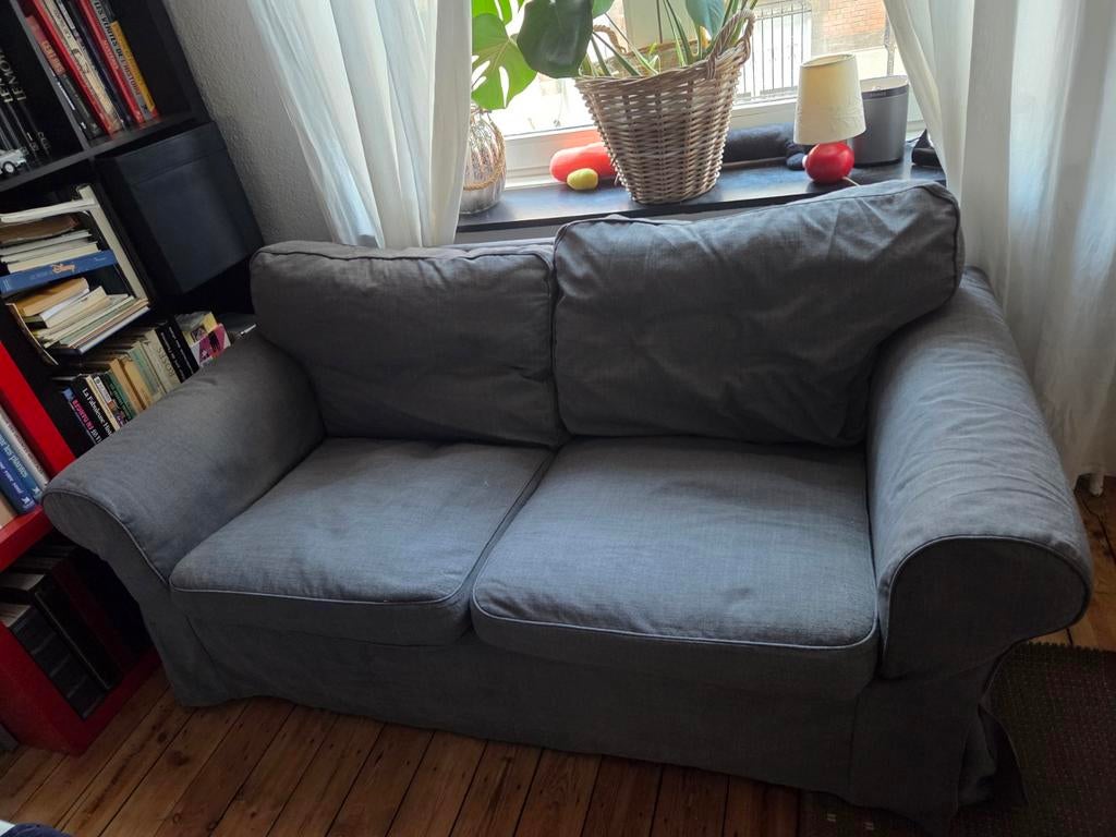 Canapé ektorp ikea  + housse de rechange noir, Enlèvement