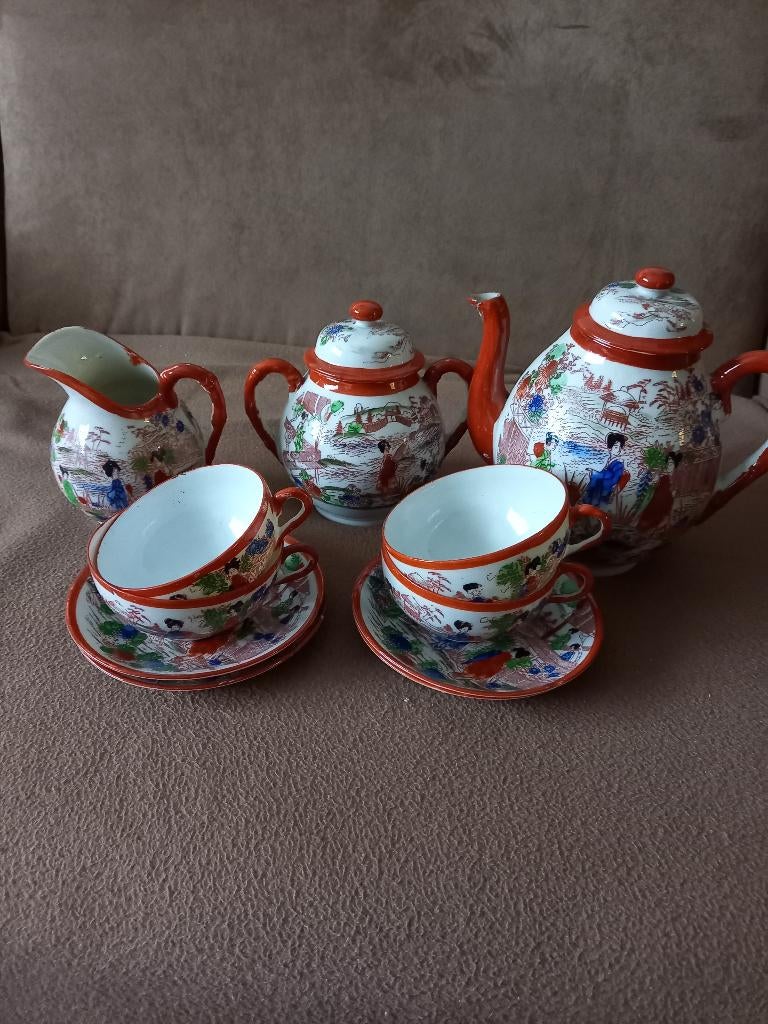 Servies met chinees motief, Ophalen