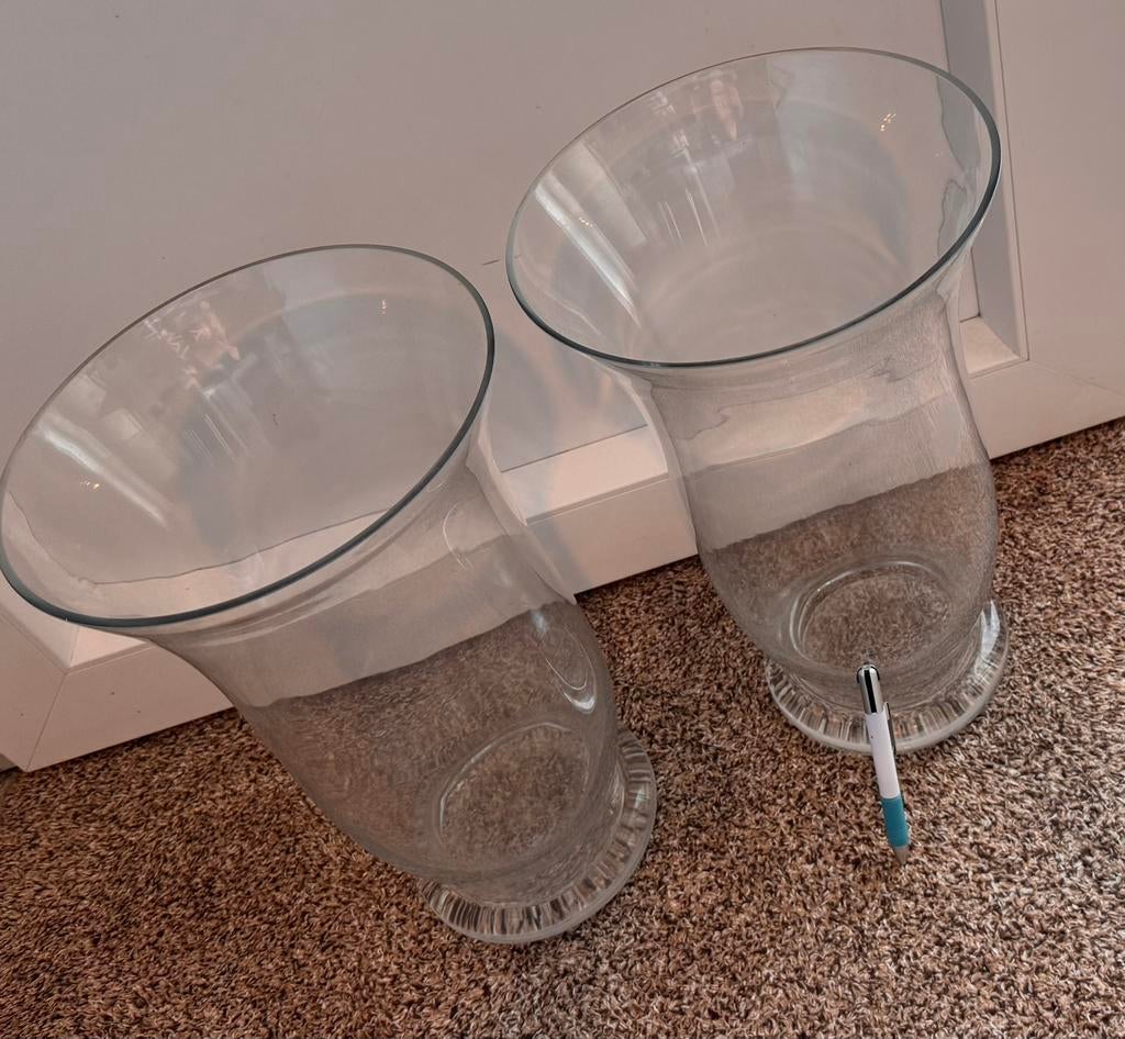 2 grote vazen decoratief, Huis en Inrichting, Woonaccessoires | Vazen, Ophalen, Zo goed als nieuw