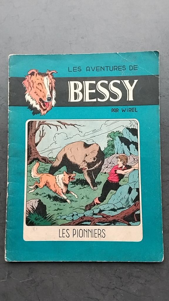 Bessy Les pionniers, Franstalige strip van Bessy uit 1956., Gelezen, Wirel, Eén stripboek, Ophalen of Verzenden