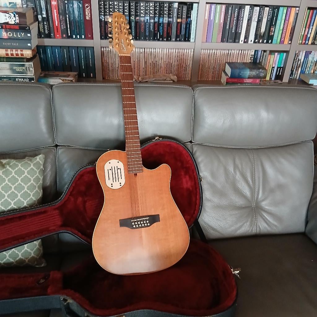 electro-acoustische 12snaren gitaar, Ophalen, Zo goed als nieuw, Solid body