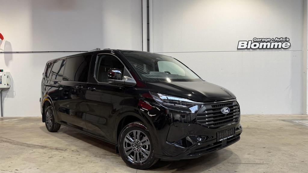 Ford Transit Custom 320 2.5 PHEV L2H1 Black Platinum DC Dubb, Auto's, Bestelwagens en Lichte vracht, 520 km, 4 cilinders, Electronic Stability Program (ESP)