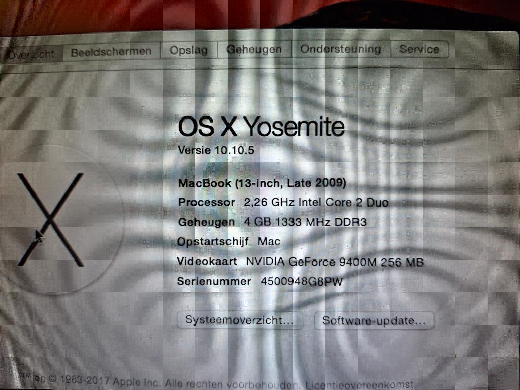 macbook 13-inch 2009, Computers en Software, Ophalen, Gebruikt, 2 tot 3 Ghz, 13 inch