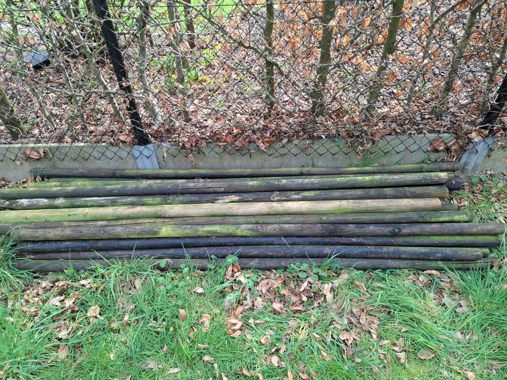Balken voor omheining 23 stuks lengte 2,5m, Doe-het-zelf en Bouw, Metalen, Ophalen