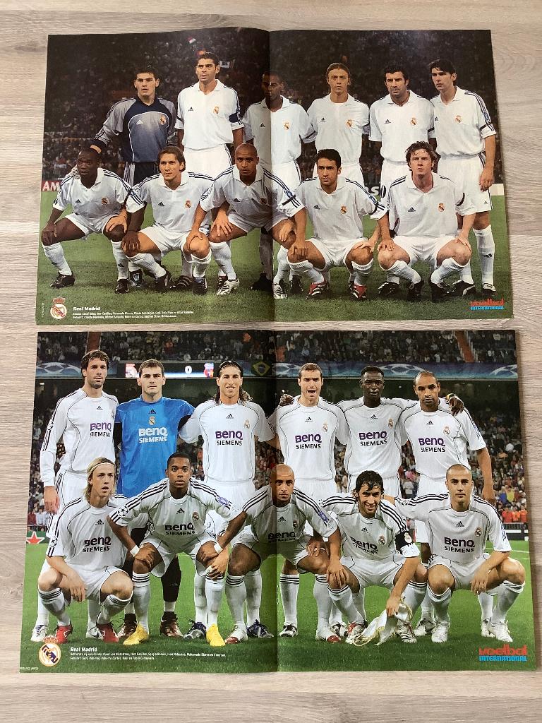 Posters Real Madrid Jaren 2000, Ophalen of Verzenden, Zo goed als nieuw, Poster, Plaatje of Sticker
