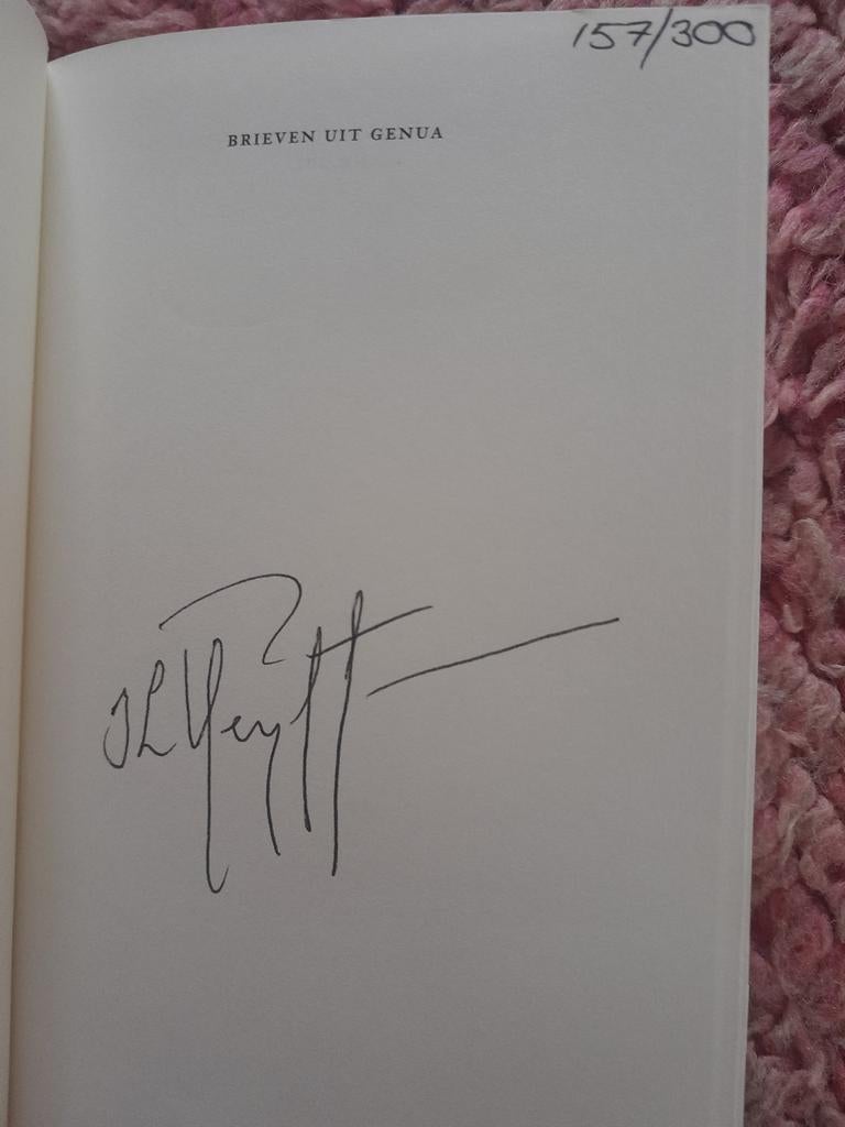 Ilja Leonard Pfeijffer - Brieven uit Genua (gesigneerd), Boeken, Ophalen of Verzenden, Ilja Leonard Pfeijffer