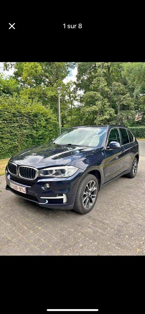 Bmw x5 2,5 D, Auto's, Automaat, Achterwielaandrijving, Blauw, Leder