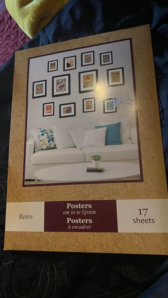 17 images posters retro, Collections, Enlèvement, Neuf