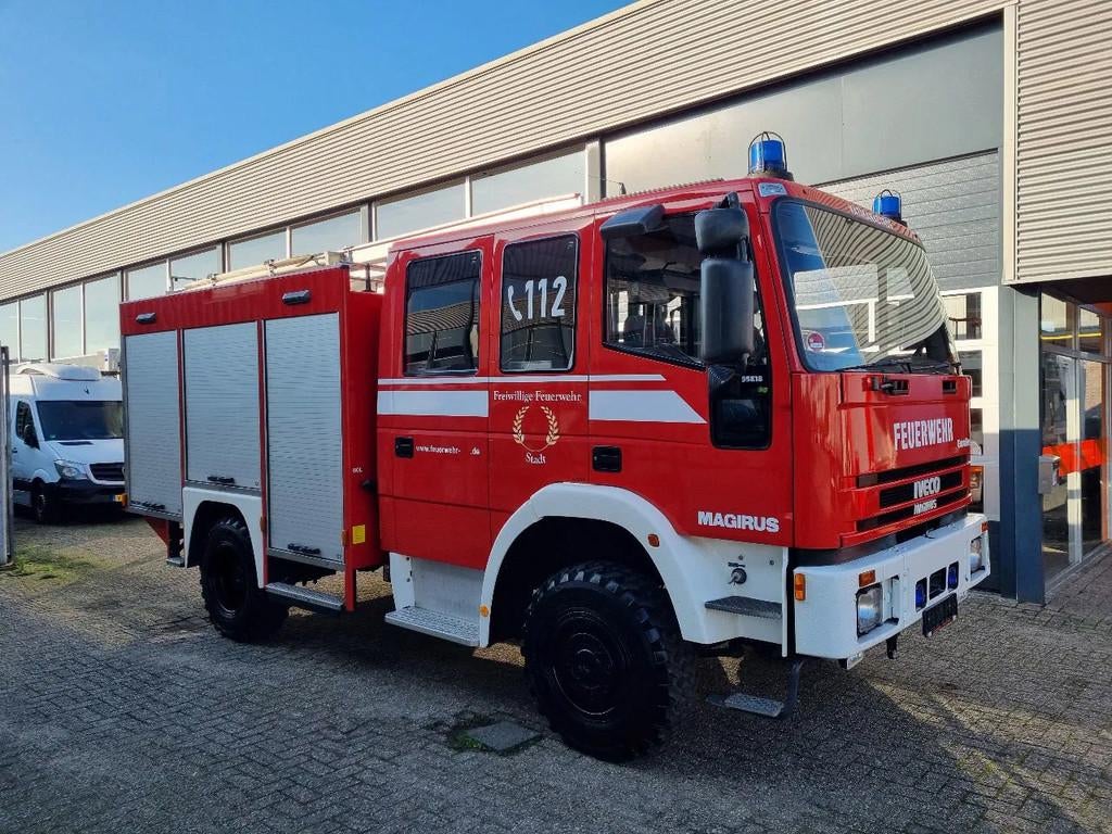 Iveco Magirus EUROFIRE/ 95E18 4x4 FIRETRUCK / EXPEDITIONTRUC, Auto's, Vrachtwagens, Euro 2, Iveco, Bedrijf, Vierwielaandrijving