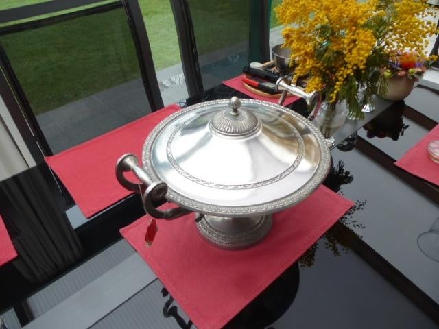 FIJNE TINNEN SCHAAL 95%, Antiek en Kunst, Antiek | Tin, Ophalen