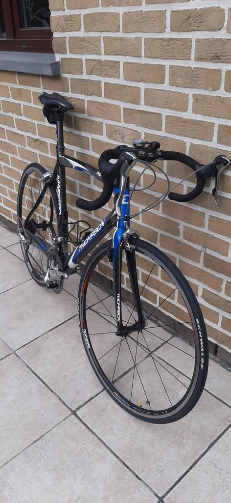 Koersfiets thompson maestro in carbon maat 58, Enlèvement, Carbone