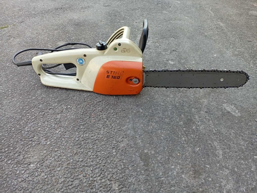 kettingzaag Stihl E 160, Doe-het-zelf en Bouw, Ophalen, Gebruikt, Kettingzaag, Stihl