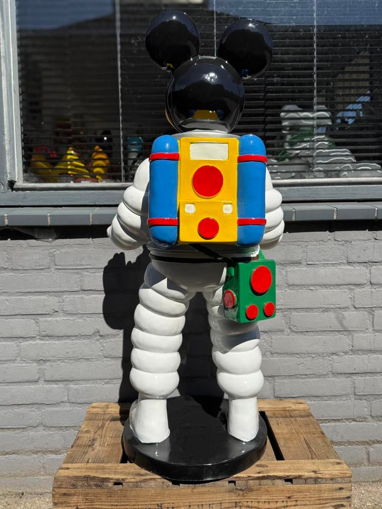 Mickey Mouse beeld als Astronaut, Ophalen, Mickey Mouse, Zo goed als nieuw, Beeldje of Figuurtje