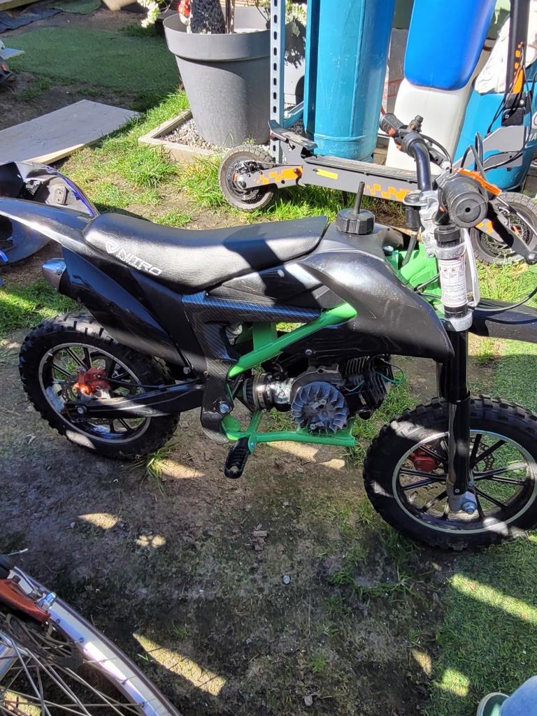 50 cc crosser, Fietsen en Brommers, Ophalen, Zo goed als nieuw, 50 cc, Dirtbike