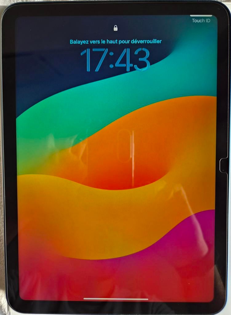 iPad 10.9" 256 GB blauw (10, A14, wifi) + hoesje, Computers en Software, Apple iPads, 11 inch, Ophalen of Verzenden, Zo goed als nieuw