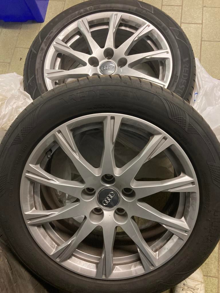 2 Audi 8w0601025c velgen + Vredestein 225/50 R17 zomerband, Auto-onderdelen, Banden en Velgen, Ophalen, Banden en Velgen, Nieuw