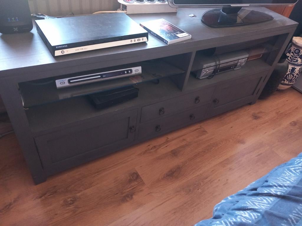 Meuble tv, Maison & Meubles, Armoires | Mobilier de télévision, Verre, Enlèvement