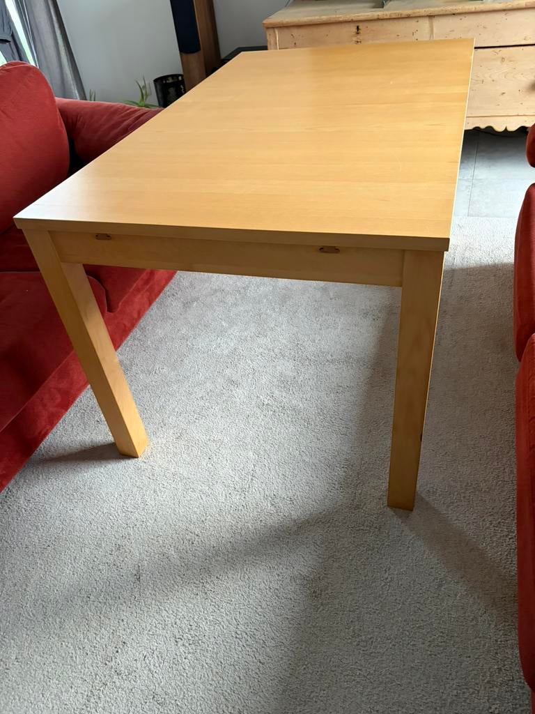 🍽️🪑 Ikea uitschuifbare eettafel Bjursta 4-8 personen, Ophalen, Gebruikt, 200 cm of meer, 50 tot 100 cm