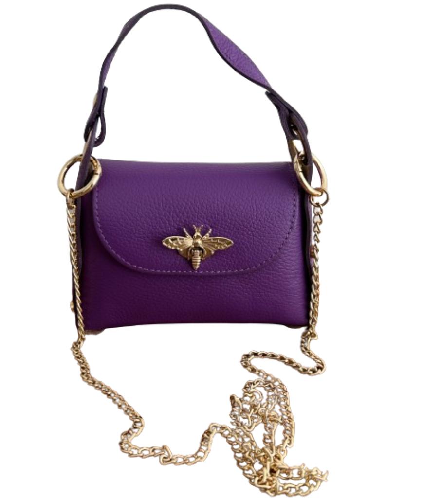 LABELS STUDIO 100% leder handtas, schoudertas - Nieuw, Verzenden, Nieuw, Paars, Handtas