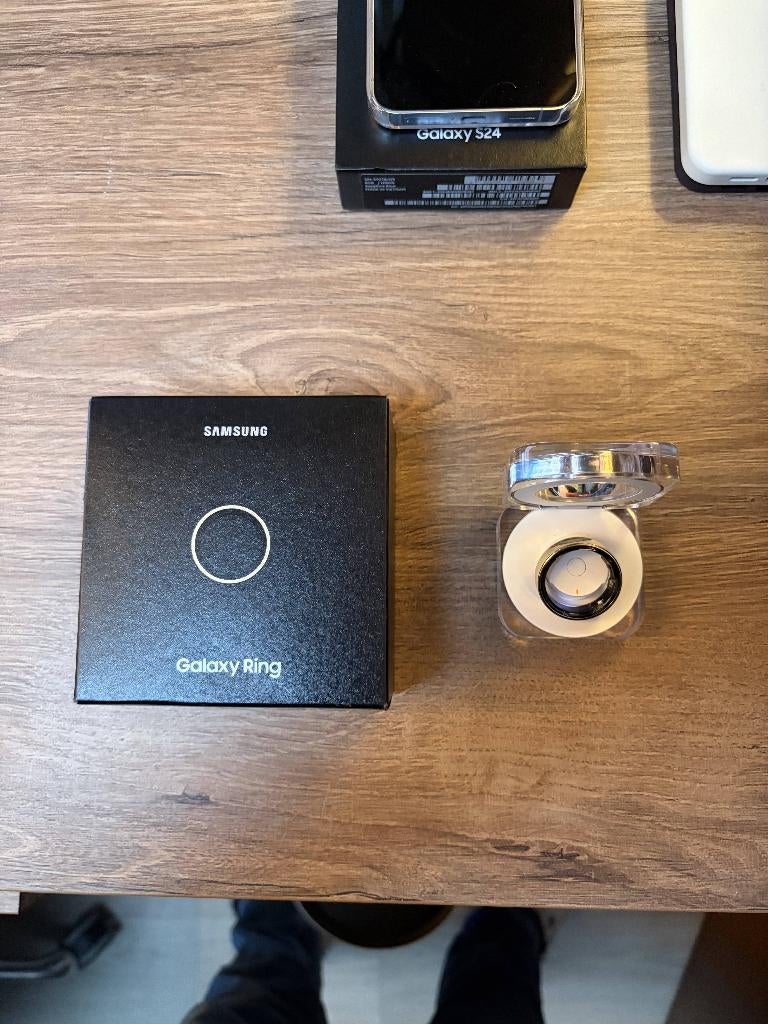 Samsung Galaxy Ring Titanium Gold in perfecte staat, Telecommunicatie, Wearable-accessoires, Ophalen of Verzenden, Zo goed als nieuw