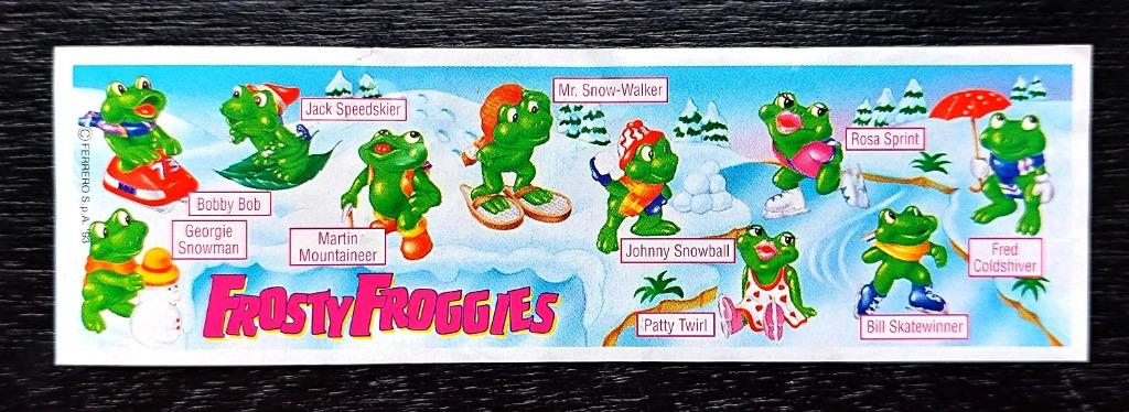 Bpz papier Frosty Froggies (grenouilles Ranopla) GB UK 93, Collections, Enlèvement ou Envoi, Utilisé, Figurines en plastique dur