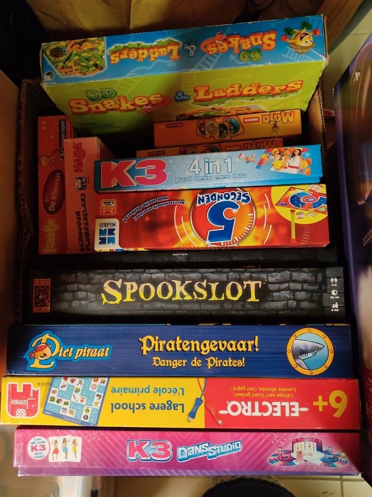 Allerlei gezelschapsspellen, Hobby en Vrije tijd, Gezelschapsspellen | Bordspellen, Gebruikt, Ophalen of Verzenden