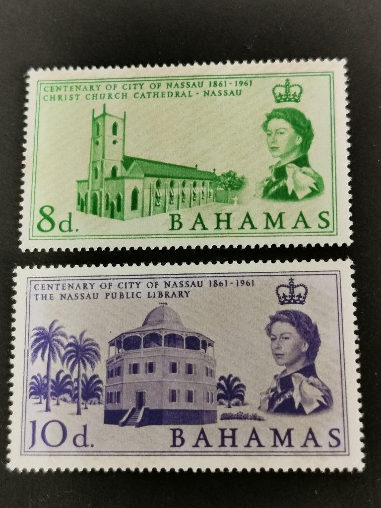 Bahamas 1962 - 100 ans de la ville de Nassau **, Enlèvement ou Envoi, Non oblitéré, Amérique du Nord