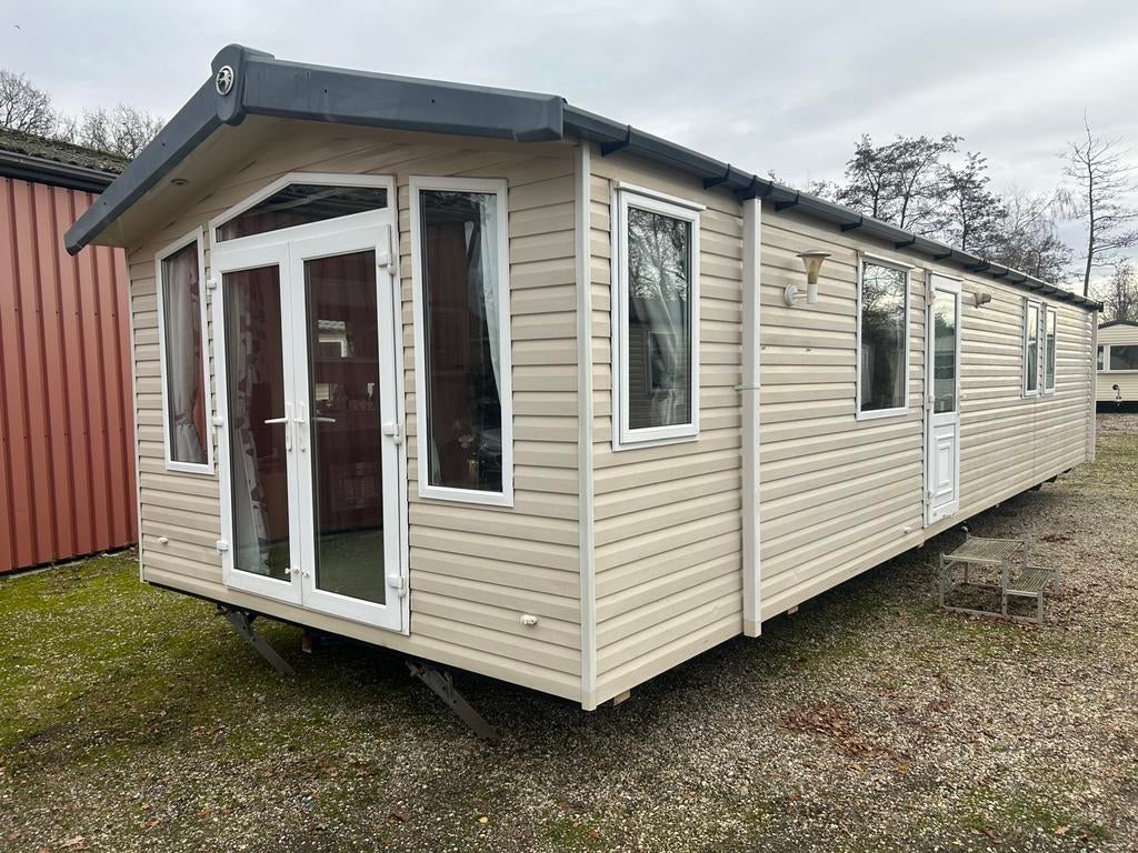 Swift Bordeaux 3slpk, Cv, Terrasdeuren, Dglas, Pannendak., Caravans en Kamperen, Stacaravans, Tot en met 6