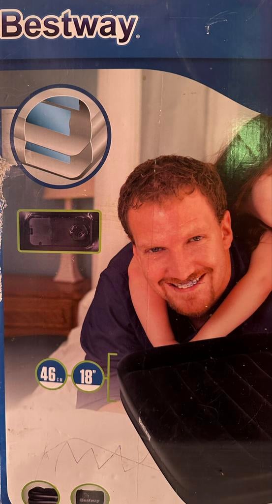 Lit gonflable pour 2 personnes, Enlèvement, Neuf, Noir