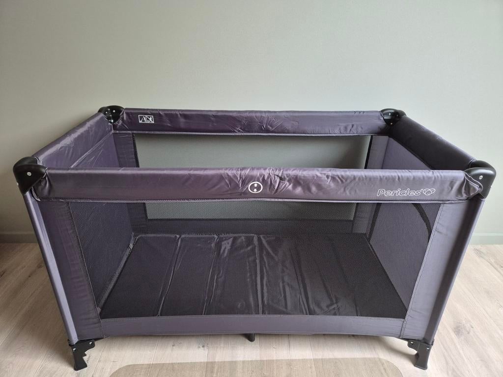 Pericles reisbed antraciet 120 x 60 cm, Kinderen en Baby's, Babywiegjes en Ledikanten, Zo goed als nieuw, Reisbedje, Ophalen