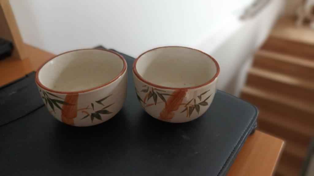 2 tasses asiatique, Maison & Meubles, Enlèvement ou Envoi, Comme neuf, Céramique, Autres styles