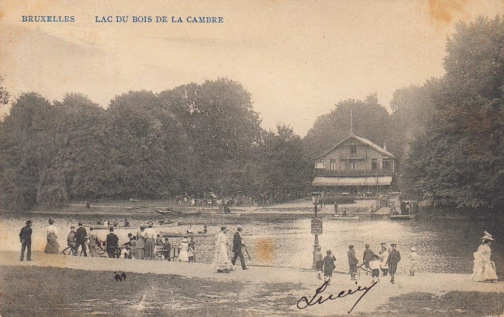 1907 - BELGIË - Brussel: Lac du Bois de la Cambre, Verzenden, Voor 1920, Gelopen, Brussel (Gewest)