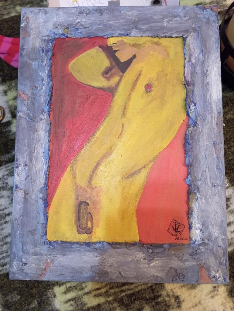 schilderij naakte man, Enlèvement ou Envoi