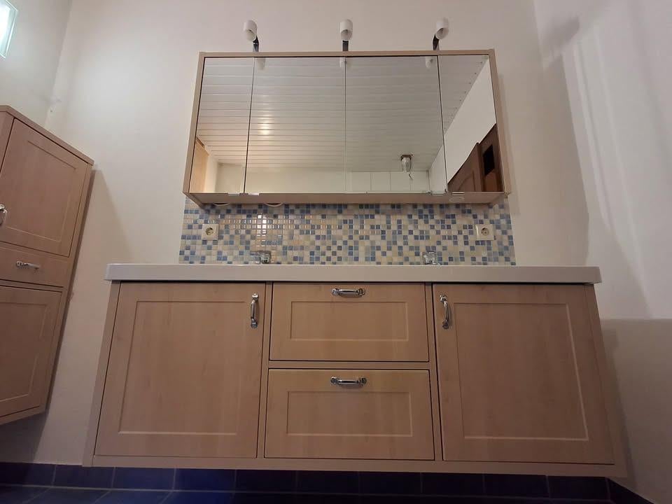 Meuble SDB - double vasque + meuble tirroir, Maison & Meubles, 25 à 50 cm, Moins de 100 cm, Meuble lavabo, 100 à 150 cm