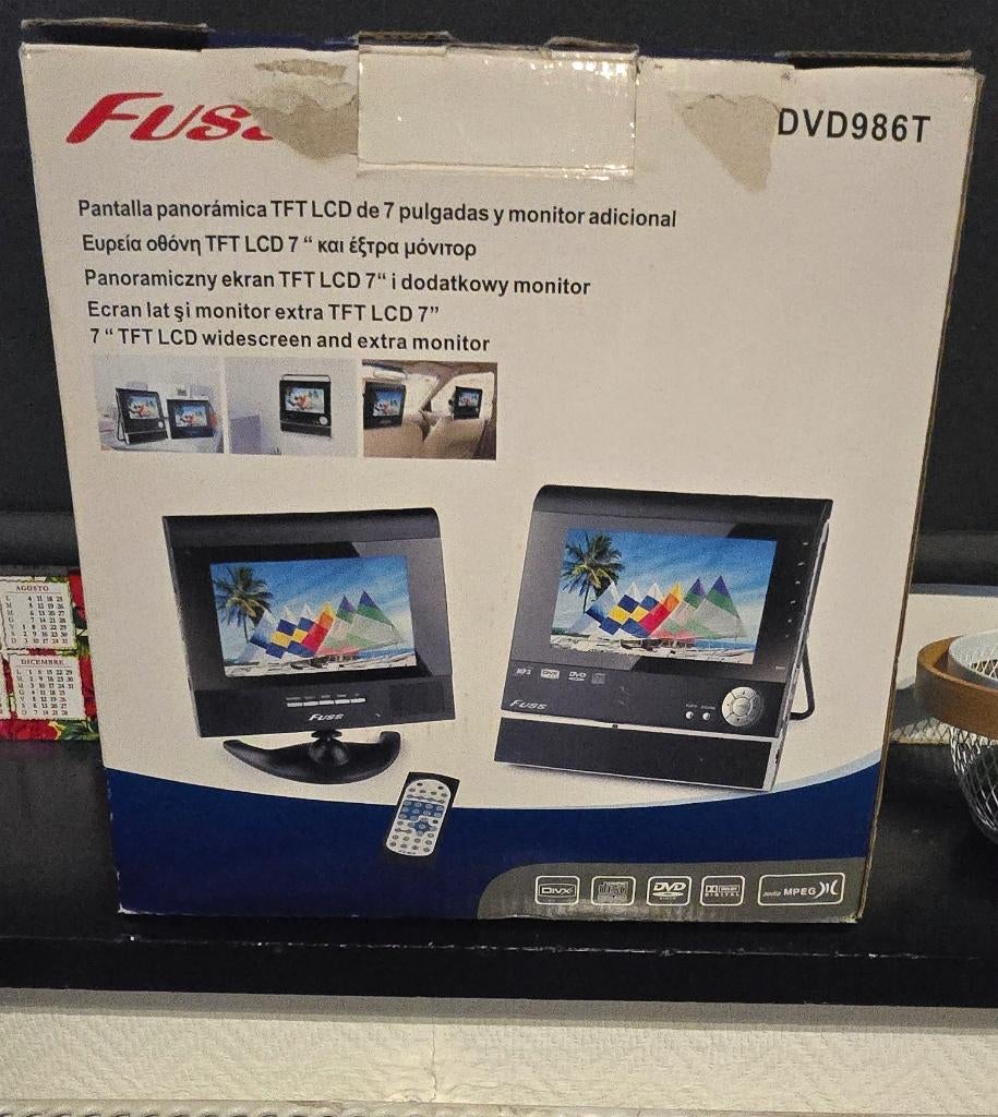 Dvd voiture, TV, Hi-fi & Vidéo, Lecteurs DVD, Enlèvement, Comme neuf, Lecteur DVD, Portable