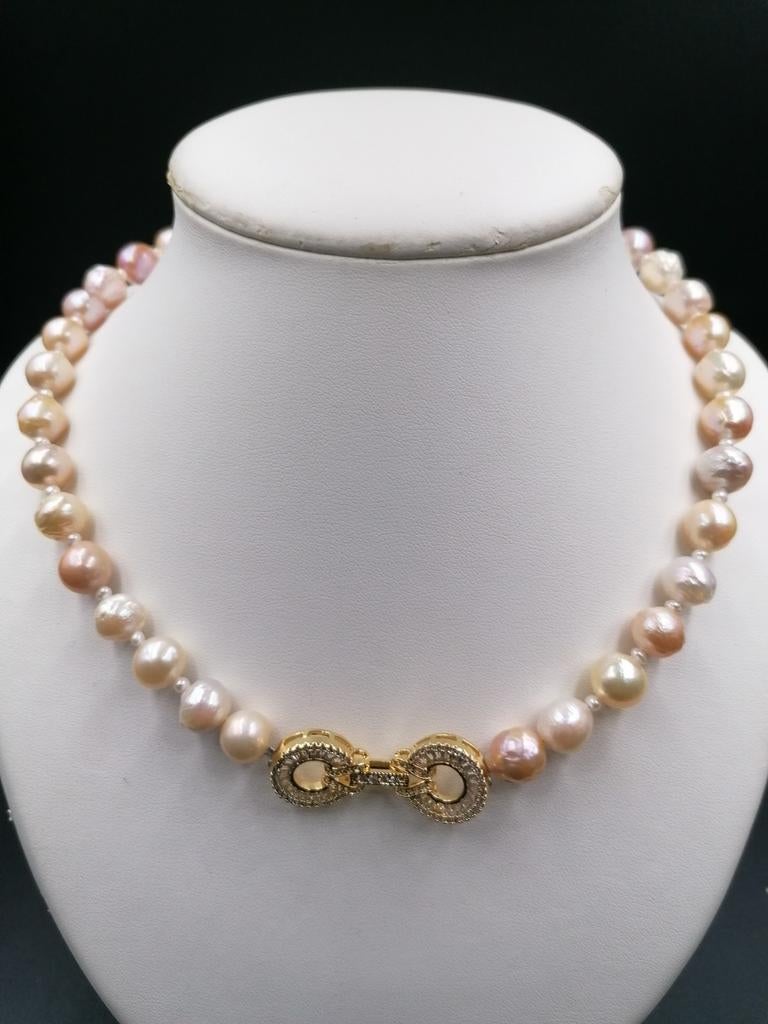 Zoetwater meerkleurige parelketting, Ophalen of Verzenden, Nieuw, Met edelsteen