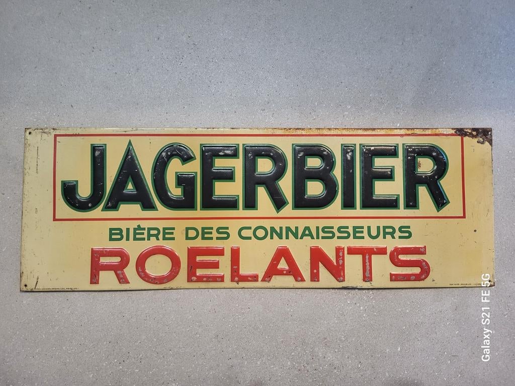 JAGERBIER _ Bières des connaisseurs _ Roelants _ 1936., Enlèvement ou Envoi, Utilisé, Marque, Insigne ou Pin's