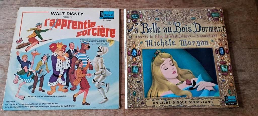Disney : 4 Livres disques 33 T "Disneyland Record" (vintage), Collections, Enlèvement ou Envoi