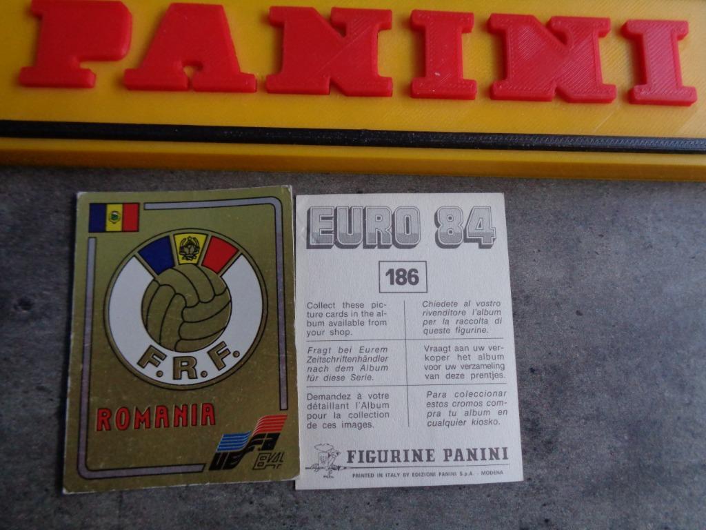 PANINI AUTOCOLLANT DE FOOTBALL EURO 84 CE EMBLÈME N 186 BAD, Enlèvement ou Envoi, Autocollant