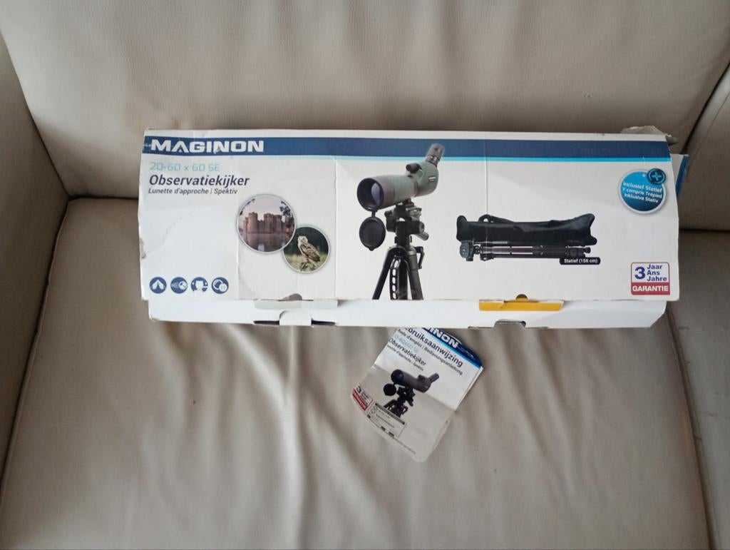 Maginon 20-60 X 60 SE met Statief zo goed als nieuw, TV, Hi-fi & Vidéo, Enlèvement, Avec trépied