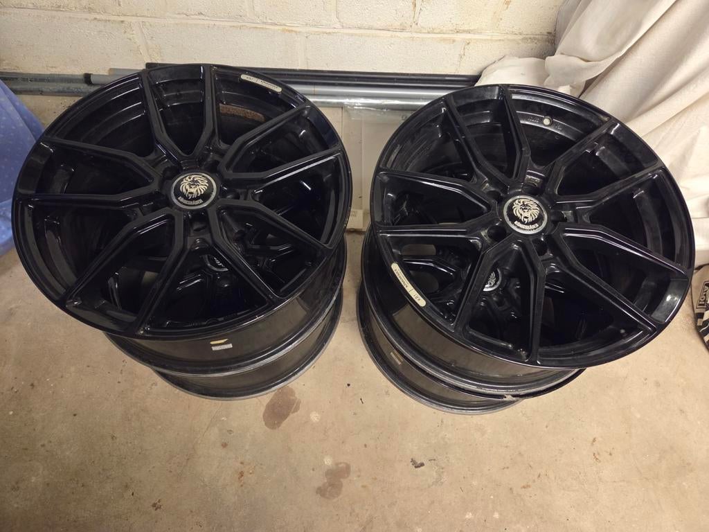 Vends 4 Jantes noir BMW 17" avec capteurs, Enlèvement ou Envoi