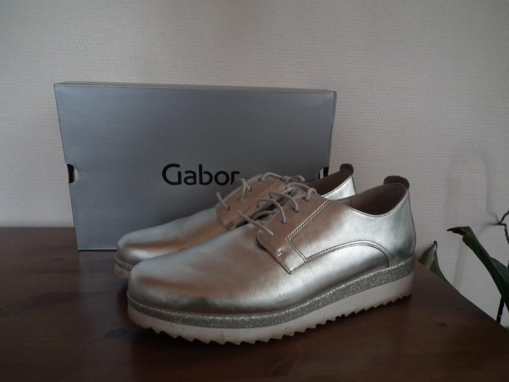 Chaussures pour femme. Pointure 41  (Gabor) argenté, Autres couleurs, Gabor, Porté, Chaussures basses