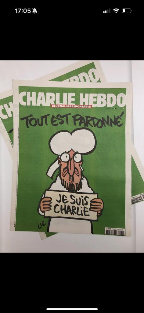 Charlie Hebdo n 1178, journal français, Livres, Enlèvement ou Envoi, Comme neuf