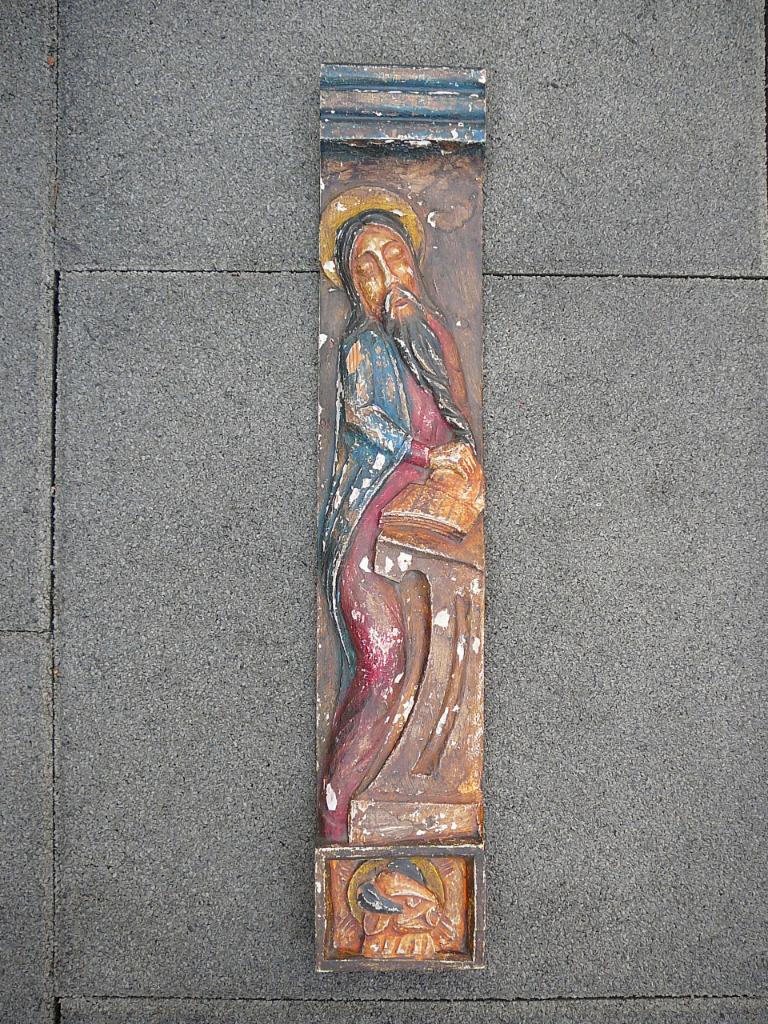 eiken sculptuur apostel, Antiek en Kunst, Kunst | Beelden en Houtsnijwerken, Ophalen