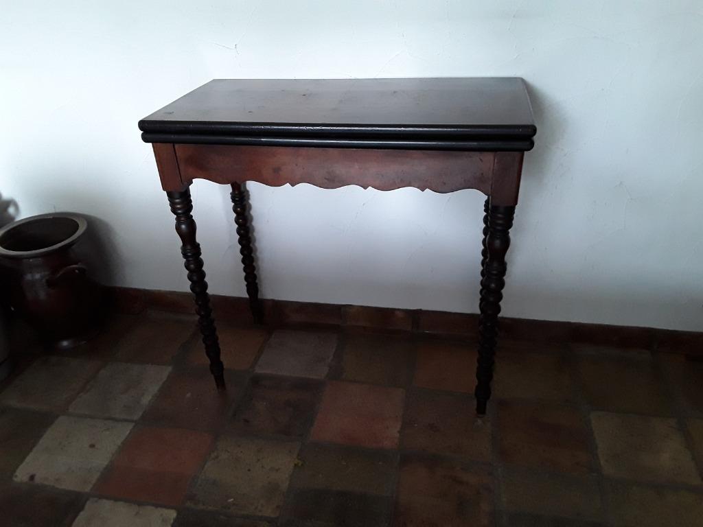 Antieke kaarttafel, Ophalen