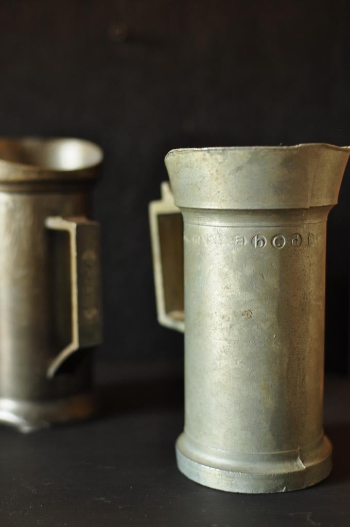 Tinnen maatbekers, Antiek en Kunst, Ophalen of Verzenden