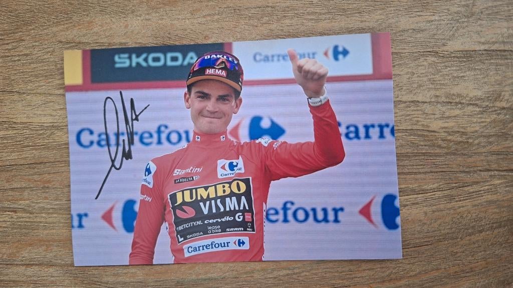 Foto Sepp Kuss met handtekening (print) # Tour / Vuelta, Envoi, Neuf, Autres types